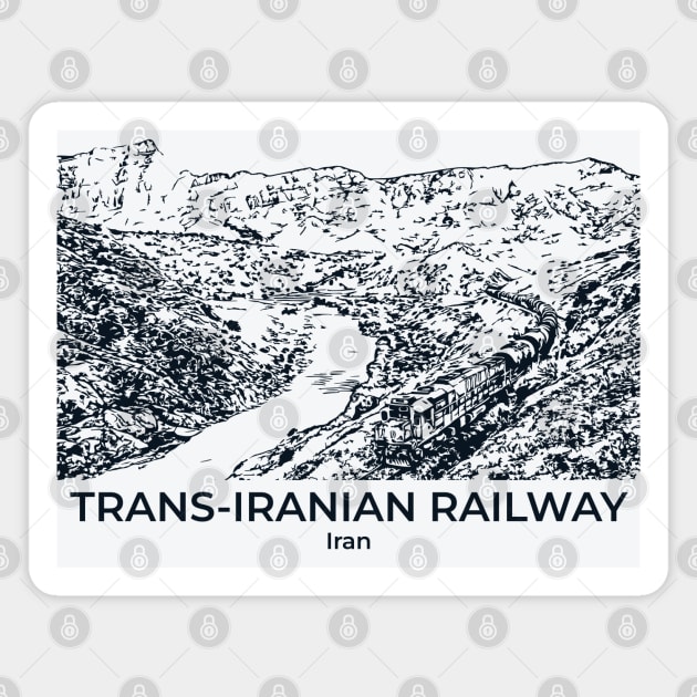 Trans-Iranian Railway - Iran Magnet by Lakeric